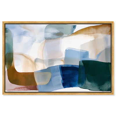 Contoured Calm I Canvas Digital Abstract by Art Remedy