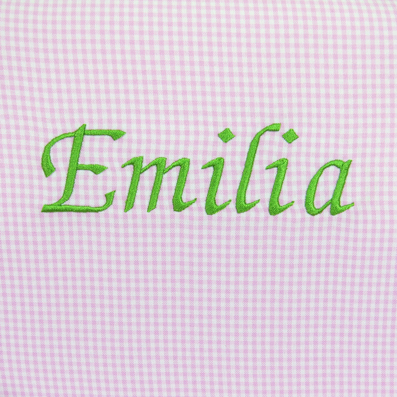 Fauteuil club personnalisé Keet, Gingham, Vert, Oui, Rose