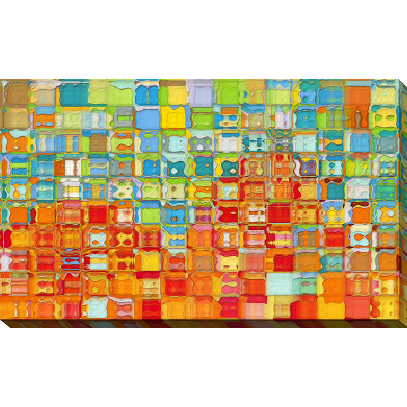 «Tile Art # 4 2012», reproduction d'art sur toile, H 18 po x l 30 po x P 1 po, Toile tendue