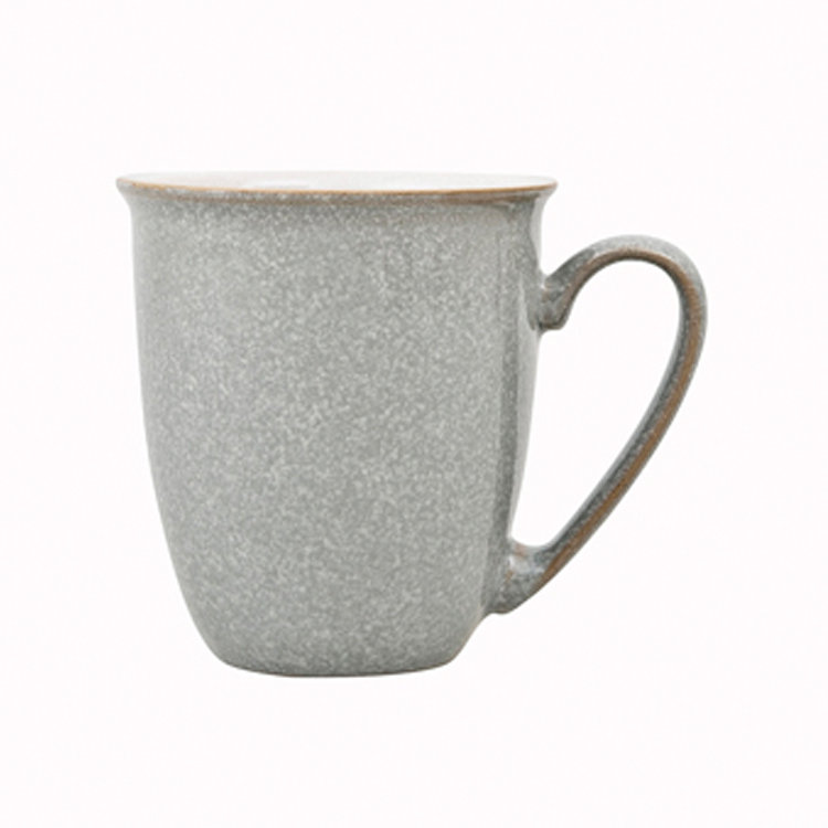 Elements Handmade Stoneware Coffee Mug, Light Gray