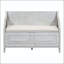Banc de rangement en bois massif rustique avec charnière de sécurité et coussin amovible-133331771-133331775