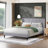 Upholstered Wingback Bed-1595370707