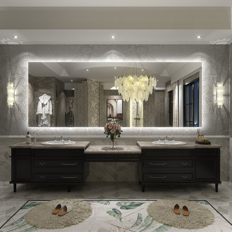 Miroir de salle de bain , 96 po x 36 po