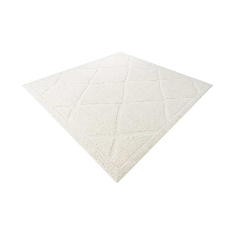 Cand Ivory Area Rug, Square 7'10"