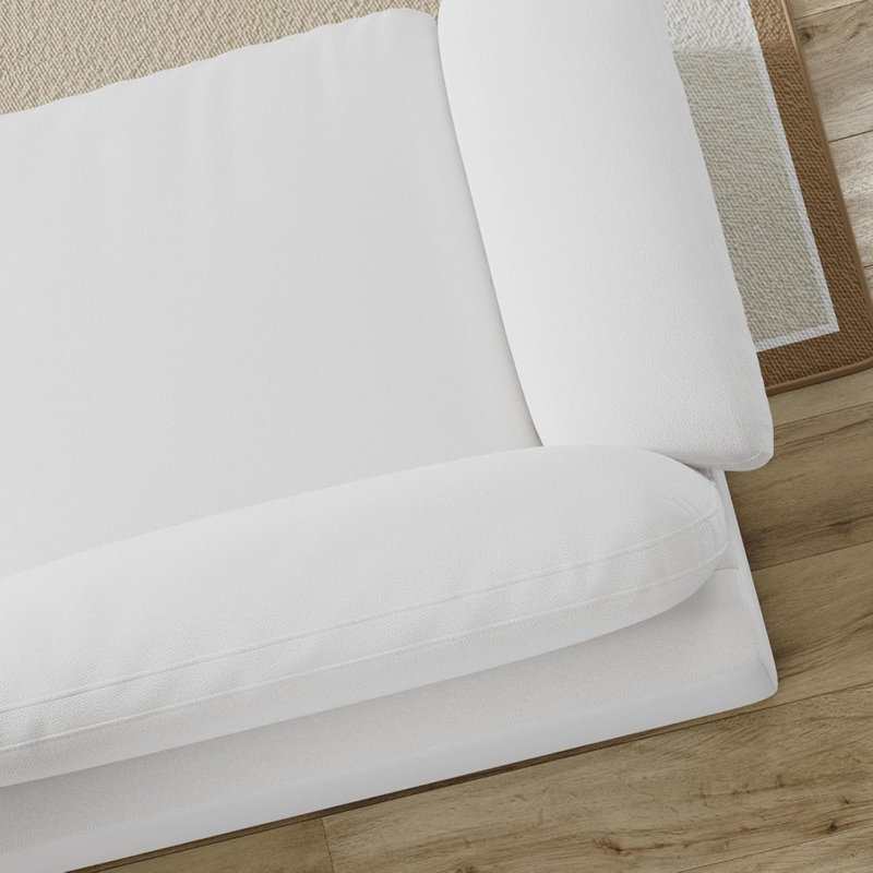 Canapé modulaire en forme de L avec housse amovible et lavable de 147 po