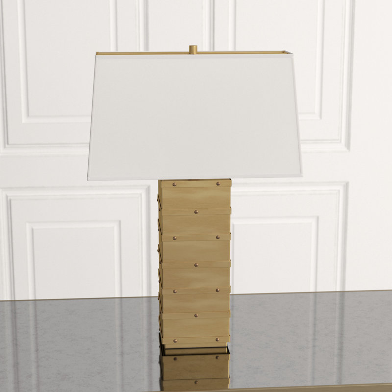 Bleeker Table Lamp, Natural Brass