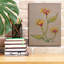  «Yellow Sand Flower» par Bebe Keith, art mural sur toile, 12 po x 16 po