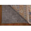 Tapis orange en laine noué à la main de conception unique 2 pi 11 po x 3 pi 11 po New Age