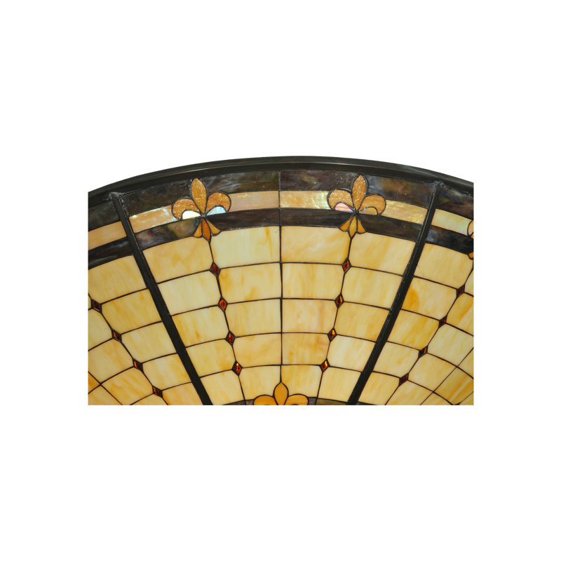 Fleur-de-Lite Bowl Lamp Shade