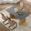 Ensemble de table de salle à manger en bois, chaises rembourrées avec pieds en métal pour les restaurants et les salles à manger-799838466