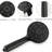 26" Stainless Steel Rod Shower With Dual Heads And 7 Spray Patterns - Matte Black 59-Inch Hose System Drill-