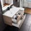 Meuble-lavabo simple 36 po avec plateau en porcelaine Alberthe