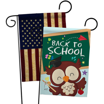 Double Sided 18.5'' H x 13'' W Polyester Graduation Garden Flag