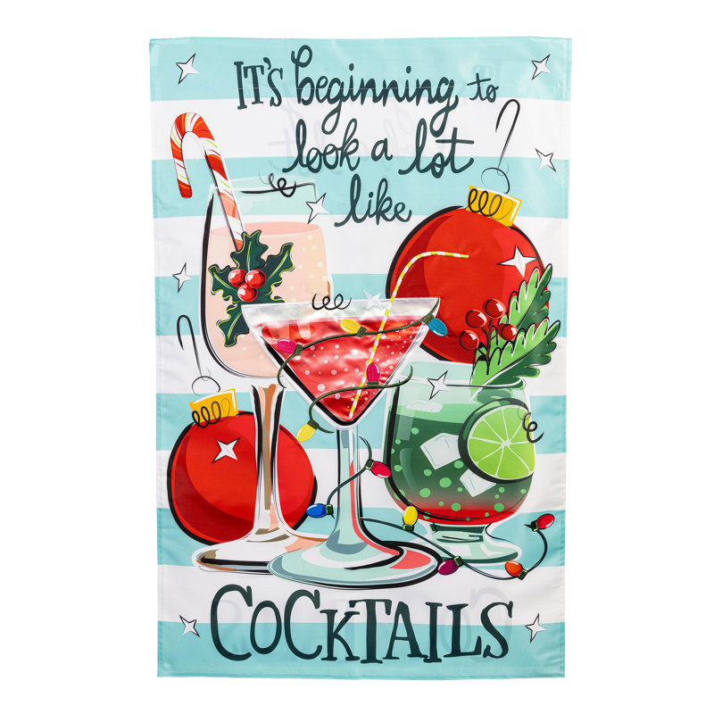 Drapeau de Noël appliques cocktail maison
