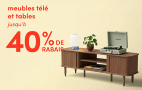 meubles télé et tables en solde