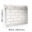 District Brick White Self Adhesive Wallpaper