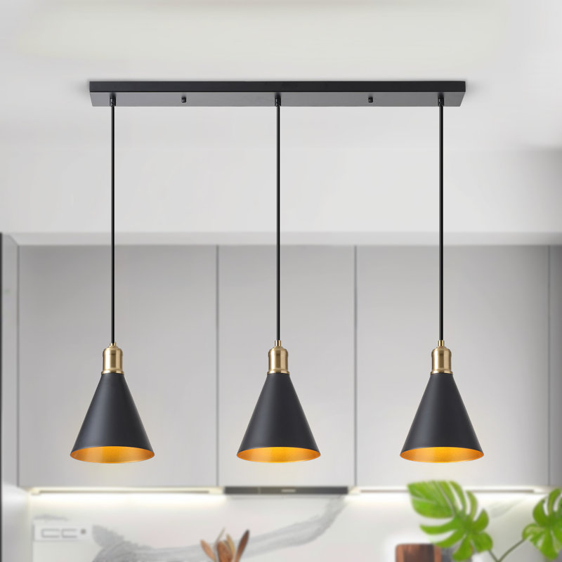 Woodby 3-Light Modern Pendant Light