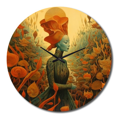 Horloge murale Goddess Dreams In Retro Colors IV