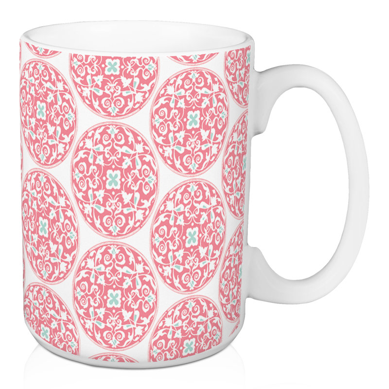 Orner Ceramic Coffee Mug, Dark Pink