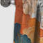 Abstrait orange et bleu River I - rideau occultant en marbre abstrait - 1 panneaux-107622228