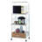 Commodious Kitchen Shelf On Casters, White-399373123