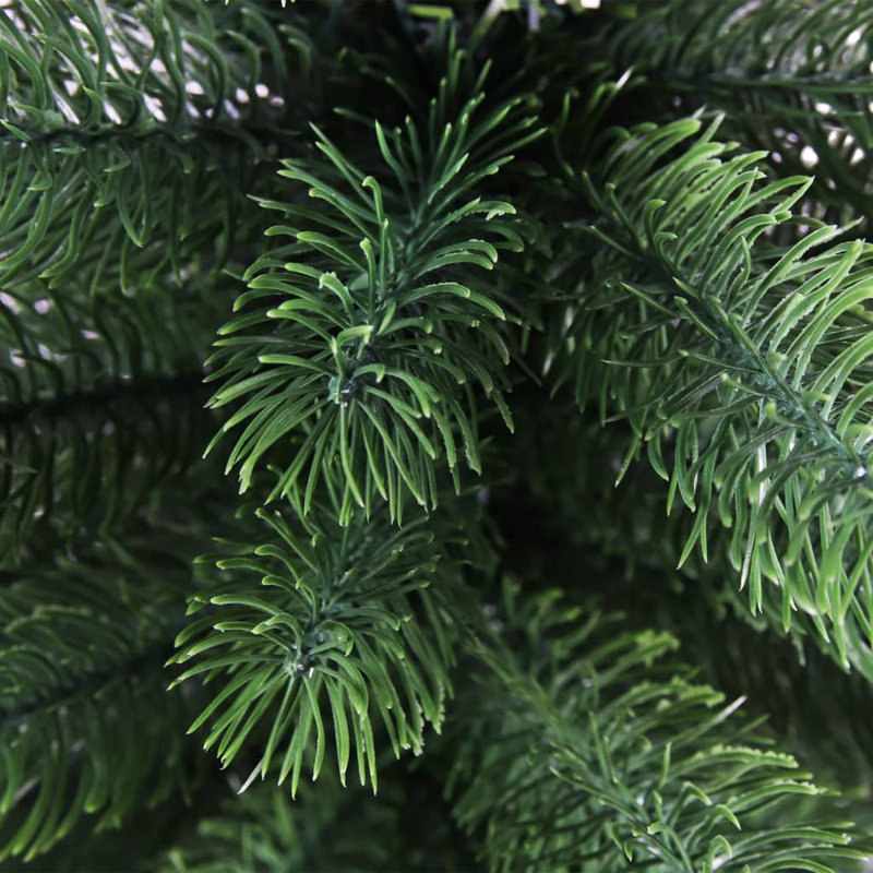 Arbre de Noël artificiel avec branches en forme d'aiguilles - vert, 25,6 po x 17,7 po