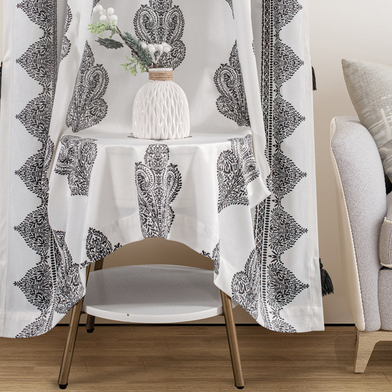 Abtal Room Darkening Curtain Pair, Dark Gray