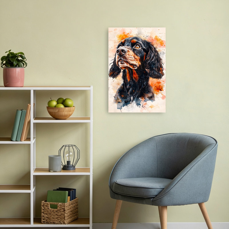 Noble Gordon Setter, H 24 po x l 16 po