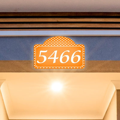 Plaque d'adresse sur 1 ligne