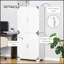 Garde-manger industriel blanc avec placard spacieux et tablettes réglables pour un rangement polyvalent