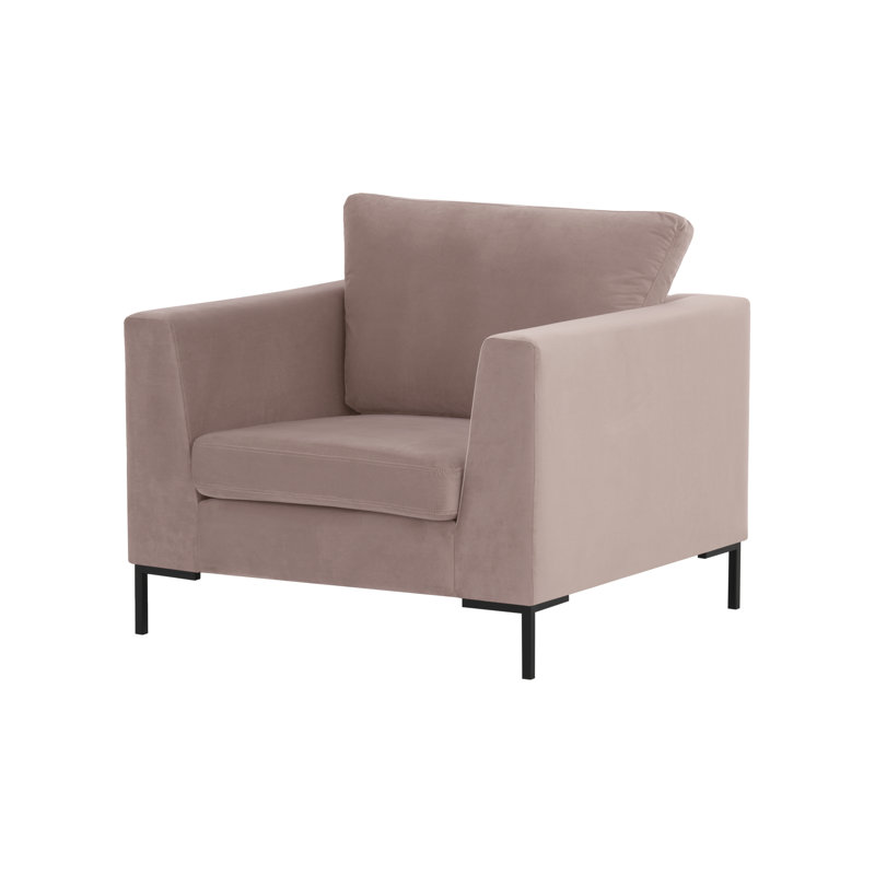 Holiday Velvet Armchair, Flamingo