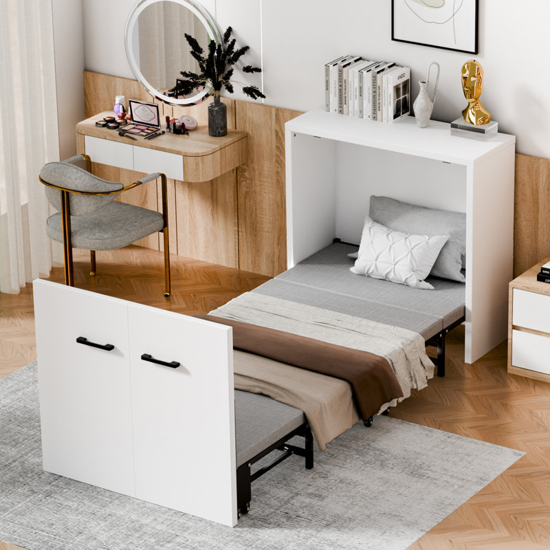 Armoire lit escamotable avec matelas escamotable Murphy