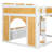 Full Over Full Bunk Bed With Storage Shelves, Window & Doors-931044424