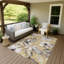 Machine Washable Indoor/Outdoor Millner ACN2260 Floral Rug-1406083237