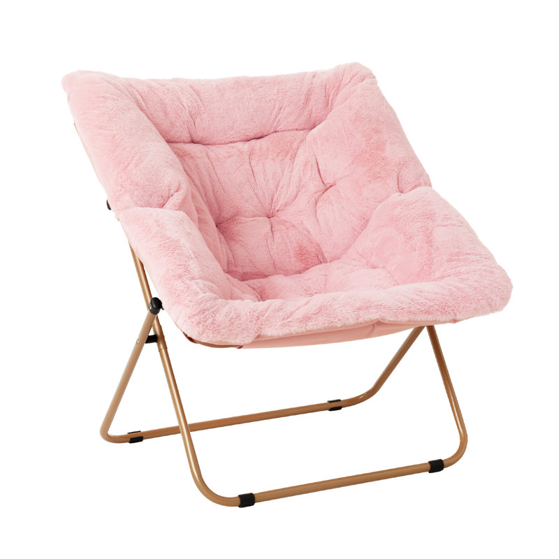 Carri Upholstered Accent Chair, Pink Polyester Blend