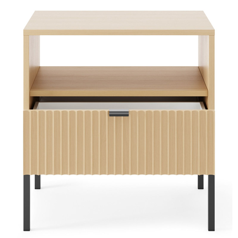 54cm W Manufactured Wood Bedside Table