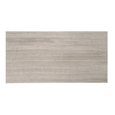 Wooden White Polished Marble Tile