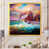 Impression dorée sur toile encadrée