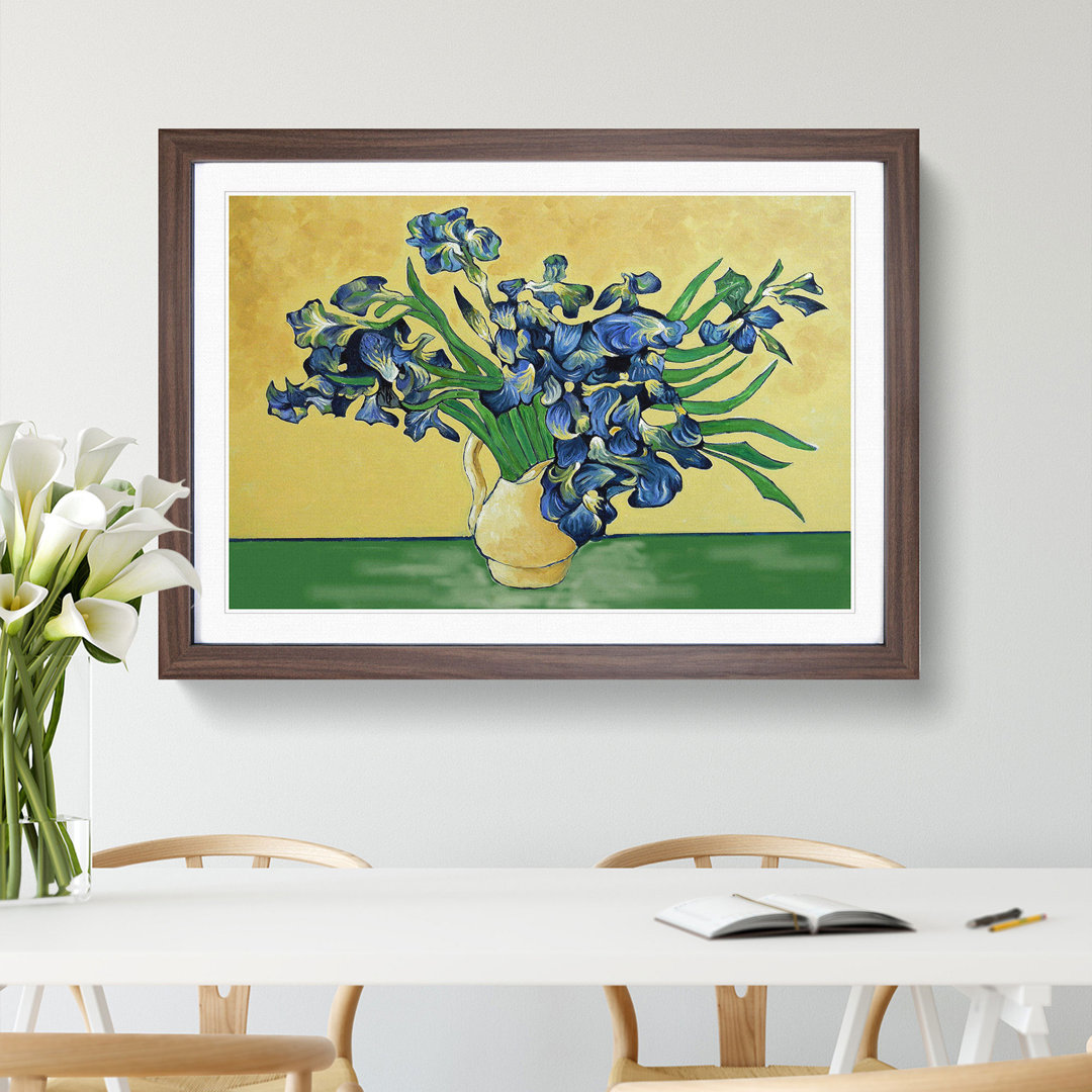 Vase of Irises Vol.2 by Vincent Van Gogh - Picture Frame Painting