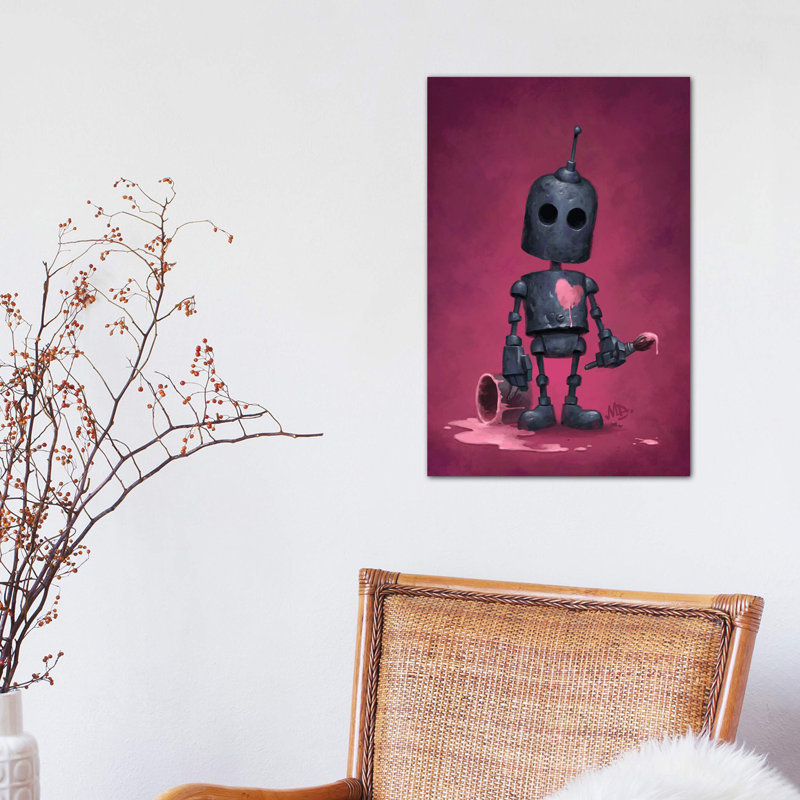 Décoration murale pour enfants The Artist, H 40 po x l 26 po x P 1,5 po, Toile tendue