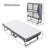 Folding Bed With Mattress, Sportable Foldable Bed With Storage Cover, Srollaway Bed For Adults With Memory Foam Mattress And Metal Frame, Scot Size Guest Bed On Wheels, 75 X 38 Inch