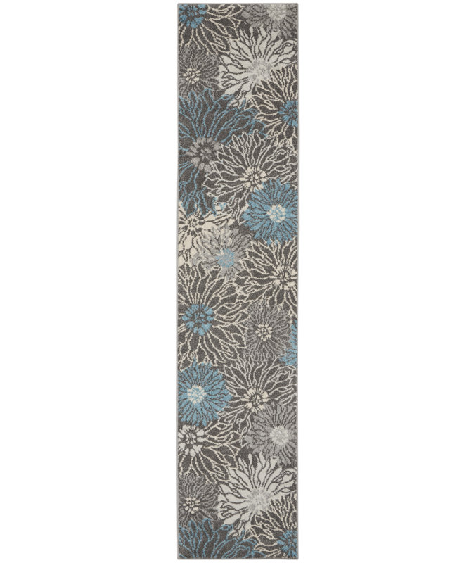 Floral Indoor Rug, Runner 2'2" x 10'