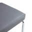 Banc décoratif 51,5 po en similicuir contemporain en acier inoxydable pour banc d'entrée, facile à assembler