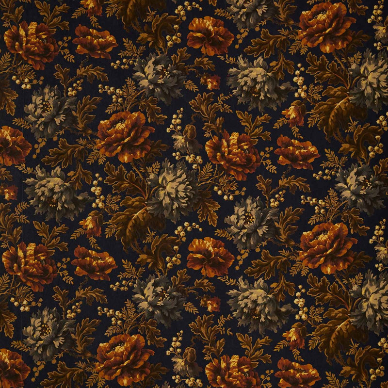 Opia 9.84' L x 70.87" W Wallpaper Roll, Midnight