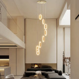 Lustre à 8 lumières DEL à intensité variable