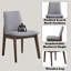 Chaise d'appoint en tissu (ensemble de 2)