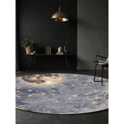 Tapis bleu lavable à la machine