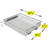 LYNK PROFESSIONAL Pull Out Spice Rack Organizer for Inside Kitchen Cabinets - 10-1/4 inch Wide - Slide Out Drawer – Chrome Sliding Spice Cabinet Organization Shelf Racks - 1 Tier-275203797