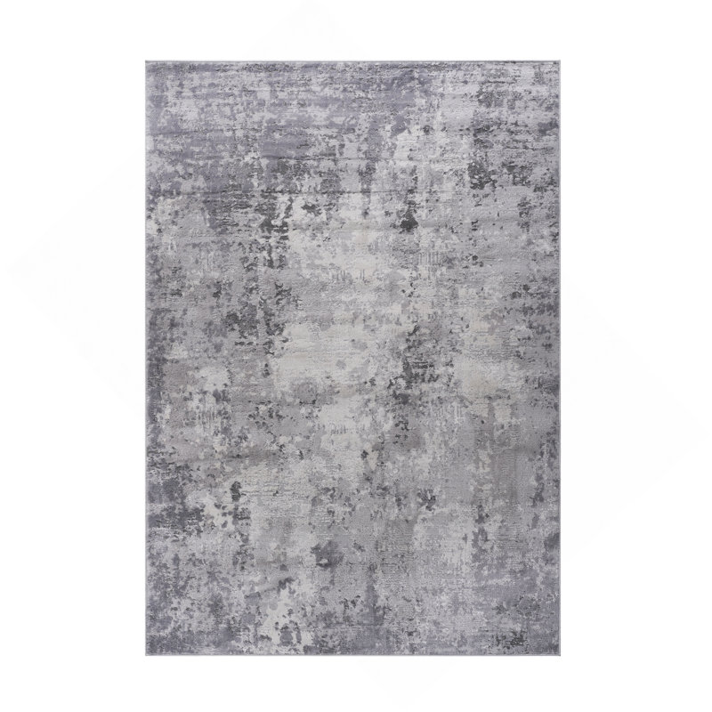 Collection 5X7 Light  Abstract Area Rug, Rectangle 5'3" x 7'6"