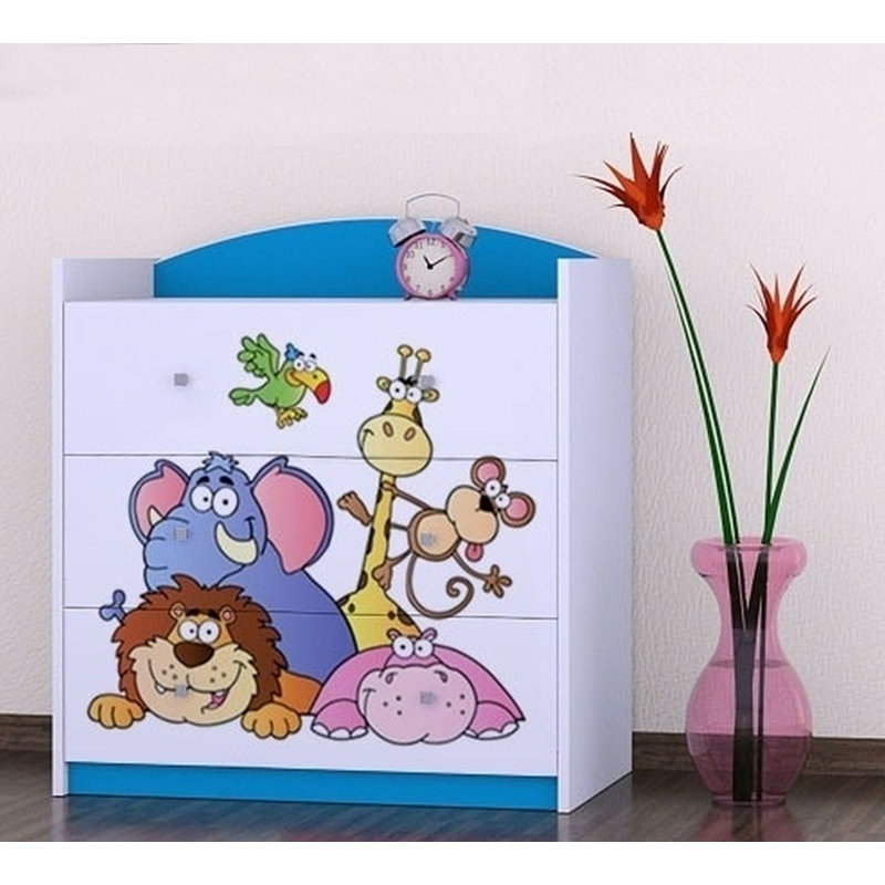 Nord 3 Drawer Chest, Blue